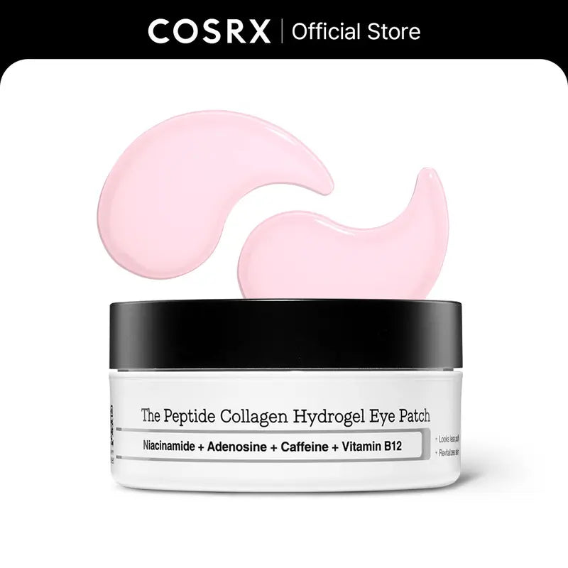 Eye Mask, Peptide Collagen Hydrogel Eye Patch for Puffy Eyes and Dark Circles, 60 Under Eye Patches, Korean Skin Care