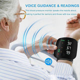 Wrist Blood Pressure Monitor Led Display | Touch Screen Wrist Blood Pressure Cuff 99x2 Reading Memory Wrist Bp Monitor with Carrying Case,Health Monitoring Adjustable.