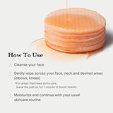 Red Succinic Acid Panthenol Facial Peeling Pads & Dual-Textured Facial Toner Pads, Korean Skin Care (70 units)